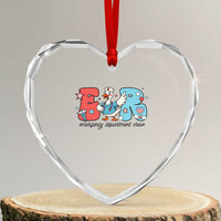 ER Nurse Silly Goose Heart Crystal Glass Ornament Funny Emergency Department - Wonder Print Shop