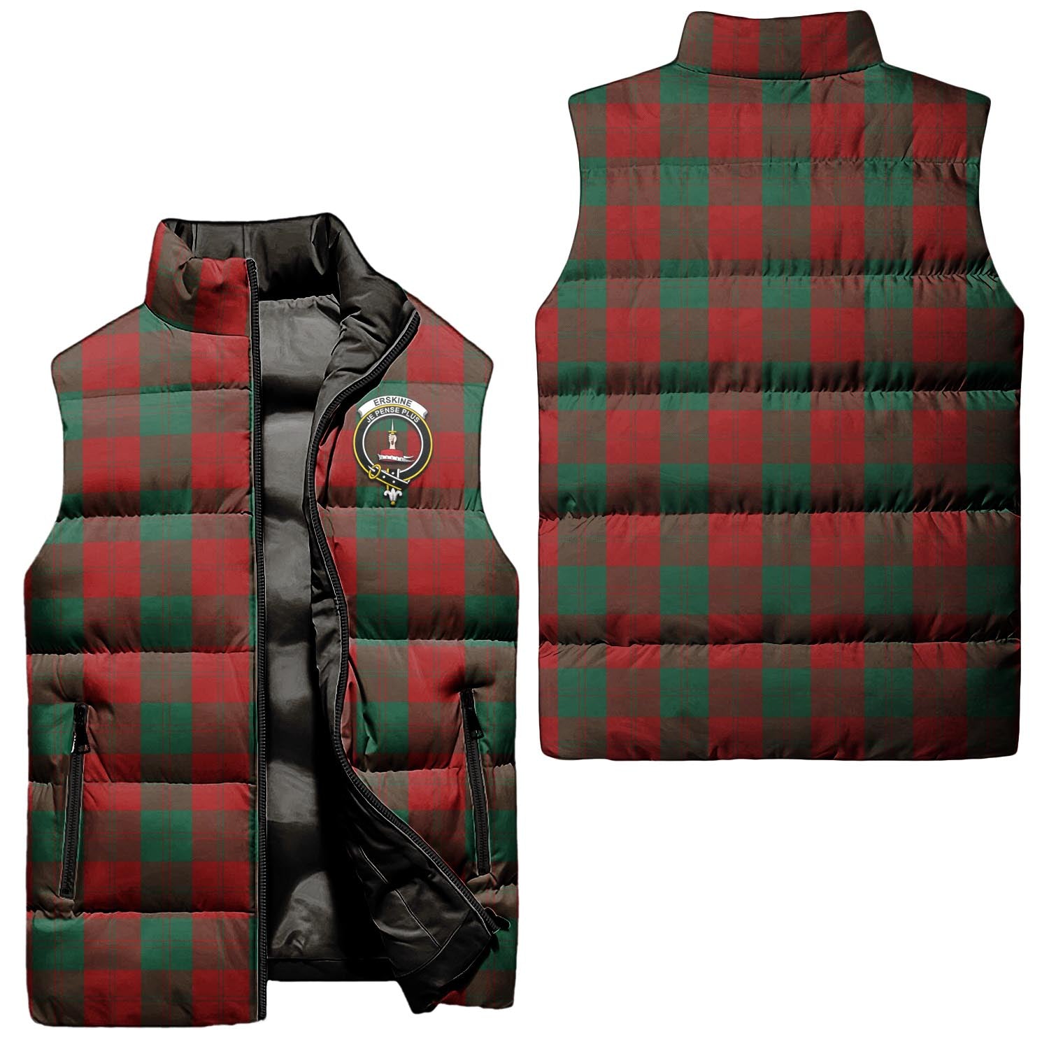 erskine-clan-puffer-vest-family-crest-plaid-sleeveless-down-jacket