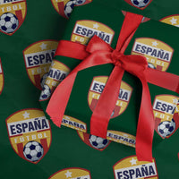 Espana Spain Soccer Football Fan Spanish Flag Wrapping Paper Roll