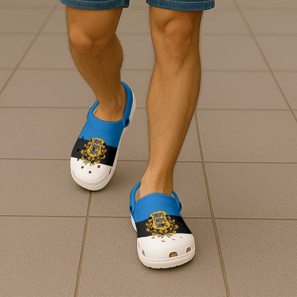 Estonia Clogs Shoes Flag Color Inspiration - Wonder Print Shop