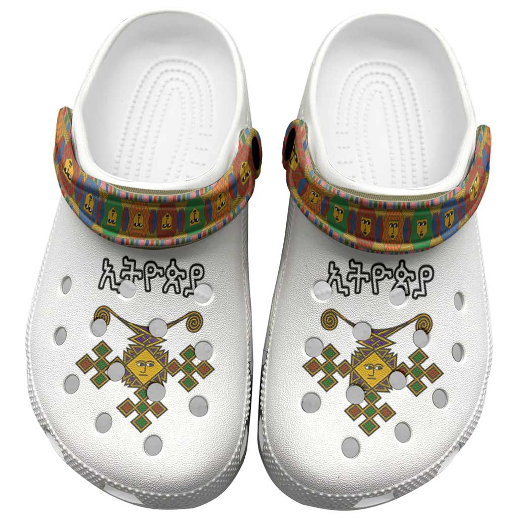 Ethiopia Saba Kemis Clogs Shoes Habesha Style - Wonder Print Shop