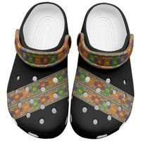 Ethiopia Saba Kemis Clogs Shoes Sash Style Black Color - Wonder Print Shop