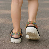 Ethiopia Saba Kemis Clogs Shoes Sash Style Black Color - Wonder Print Shop