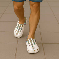 Ethiopian Traditional Habesha Costume Clogs Shoes Cross With Tilet Pattern - Wonder Print Shop