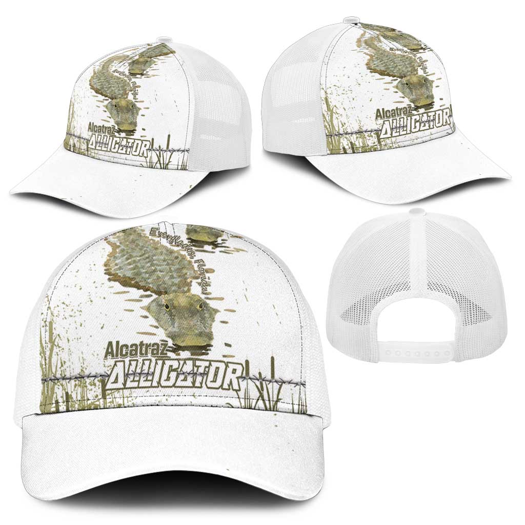 Everglades Florida Alligators Baseball Net Cap Alcatraz Est 2025 - Wonder Print Shop
