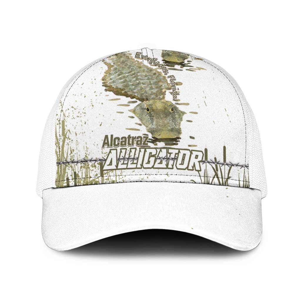 Everglades Florida Alligators Mesh Trucker Cap Alcatraz Est 2025 - Wonder Print Shop