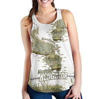 Everglades Florida Alligators Women Racerback Tank Alcatraz Est 2025 - Wonder Print Shop