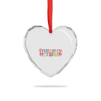 Every Day I'm Motherin Heart Crystal Glass Ornament Cinco De Mayo Mexican Mom Gift