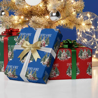 Every Knee Shall Bow Wrapping Paper Roll Nativity Scene Santa and Baby Jesus Christmas - Wonder Print Shop