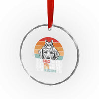 Every Snack You Make Crystal Glass Ornament Funny Dog Cat Lovers - Wonder Print Shop