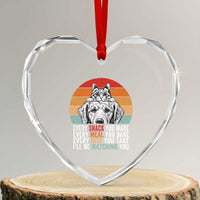 Every Snack You Make Heart Crystal Glass Ornament Funny Dog Cat Lovers - Wonder Print Shop