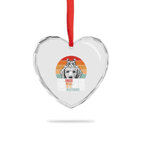 Every Snack You Make Heart Crystal Glass Ornament Funny Dog Cat Lovers - Wonder Print Shop