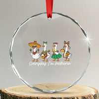 Everyday I'm Motherin Crystal Glass Ornament Cinco De Mayo Silly Goose Fiesta