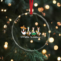 Everyday I'm Motherin Crystal Glass Ornament Cinco De Mayo Silly Goose Fiesta