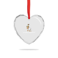 Everyday I'm Motherin Heart Crystal Glass Ornament Funny Goose Mom
