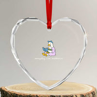 Everyday I'm Motherin Heart Crystal Glass Ornament Funny Goose Mom Mother Day Gifts
