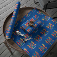 Everyone Is Welcome Here Wrapping Paper Roll Equality Rainbow Fist Hands - Wonder Print Shop