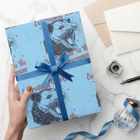 Everything Hurts And I Am Mad At The Government Wrapping Paper Roll Funny Burnout Possum