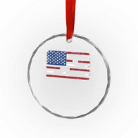 Everything Is Fine Trust Your Government Crystal Glass Ornament Funny Political American Flag