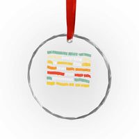 Everything Is Fine Trust Your Government Crystal Glass Ornament Retro Political Statement