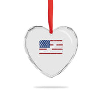 Everything Is Fine Trust Your Government Heart Crystal Glass Ornament Funny Political American Flag