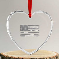 Everything is Fine Trust Your Government Heart Crystal Glass Ornament Funny Political Sarcastic American Flag