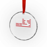 Everything Is Fine Trust Your Government Patriotic Flag Crystal Glass Ornament Sarcastic Political Humor