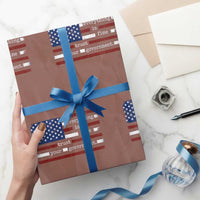 Everything Is Fine Trust Your Government Wrapping Paper Roll Funny Political American Flag