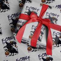 F Caw F Black Crow Halloween Meme Wrapping Paper Roll - Wonder Print Shop