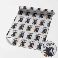 F Caw F Black Crow Halloween Meme Wrapping Paper Roll - Wonder Print Shop