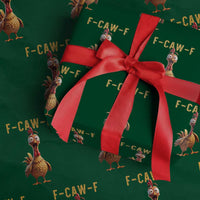 F Caw F Classic Chicken Scream Wrapping Paper Roll Poultry Joke Farm Life Humor