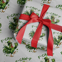 F Caw F Drunk Irish Chicken Wrapping Paper Roll Funny St Patricks Day Gift