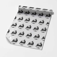 F Caw F Gothic Raven and Witch Wrapping Paper Roll Funny Halloween Spooky October Vibes - Wonder Print Shop