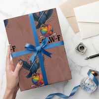 F Caw F I Am Knitting Wrapping Paper Roll Funny Raven Gift For Knitter - Wonder Print Shop