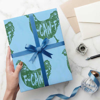 F Caw F Lucky Chicken Wrapping Paper Roll Funny St Patricks Day
