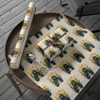 F Caw F Raven Coffee Wrapping Paper Roll Funny Halloween Sarcastic Gothic Bird with Attitude - Wonder Print Shop
