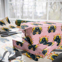 F Caw F Raven Coffee Wrapping Paper Roll Funny Halloween Sarcastic Gothic Bird with Attitude - Wonder Print Shop
