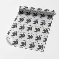 F Caw F Raven Graphic Wrapping Paper Roll Funny Sarcastic Bird with Attitude - Wonder Print Shop