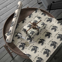 F Caw F Raven Graphic Wrapping Paper Roll Funny Sarcastic Bird with Attitude - Wonder Print Shop