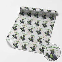 F Caw F Raven Lover Wrapping Paper Roll Funny St Patricks Day Gift