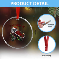 F Caw F Raven Sarcastic Joke Crystal Glass Ornament Holiday Gag Gift TS12