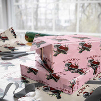 F Caw F Raven Sarcastic Joke Wrapping Paper Roll Holiday Gag Gift - Wonder Print Shop