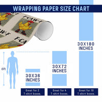 F Caw F Screaming Chicken Wrapping Paper Roll Metal Heavy Punk Rock Music - Wonder Print Shop