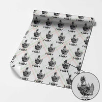 F Caw F Screaming Chicken Wrapping Paper Roll Metal Heavy Punk Rock Music Lovers - Wonder Print Shop