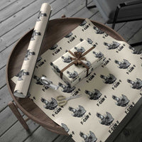 F Caw F Screaming Chicken Wrapping Paper Roll Metal Heavy Punk Rock Music Lovers - Wonder Print Shop
