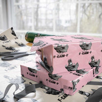 F Caw F Screaming Chicken Wrapping Paper Roll Metal Heavy Punk Rock Music Lovers - Wonder Print Shop