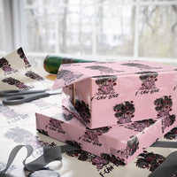 F Caw Love Wrapping Paper Roll Funny Anti Valentines Day Gothic Bird Meme
