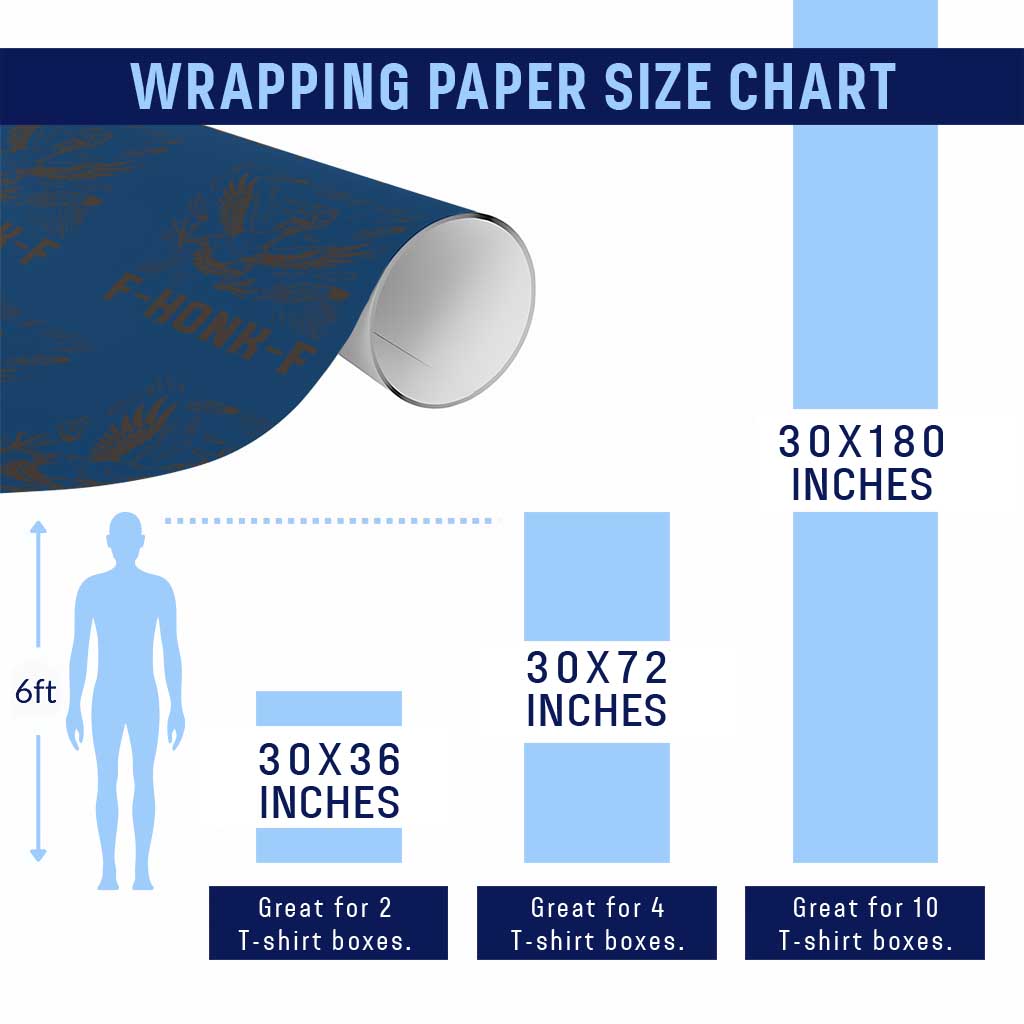 F Honk F Goose Lover Wrapping Paper Roll Funny Silly Chaotic Gift - Wonder Print Shop