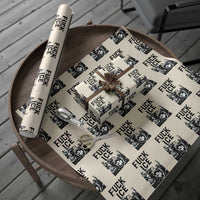 F Ice Riot Protest Graphic Wrapping Paper Roll Political Resistance Against Ice Violence