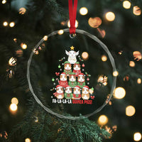 Fa La La La Guinea Pigs Crystal Glass Ornament Funny Christmas Cavy Lover Gift - Wonder Print Shop